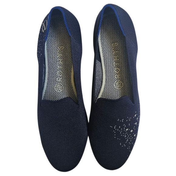 Rothy's Limited Edition Navy Blue Virgo Zodiac Flats Size 9.5 - Picture 2 of 11
